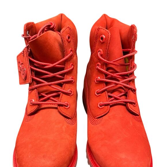 Premium 6 inch Waterproof Women’s Boot - Red Nubuck -...